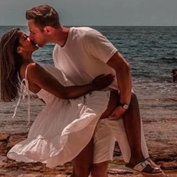 Backless Babydoll Short Dress in Beige - Picture 8 of 16